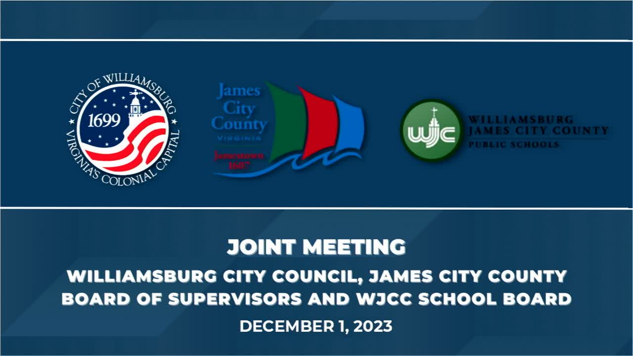 Thumbnail image for Joint Meeting - City Council, JCC Board of Supervisors and WJCC School Board