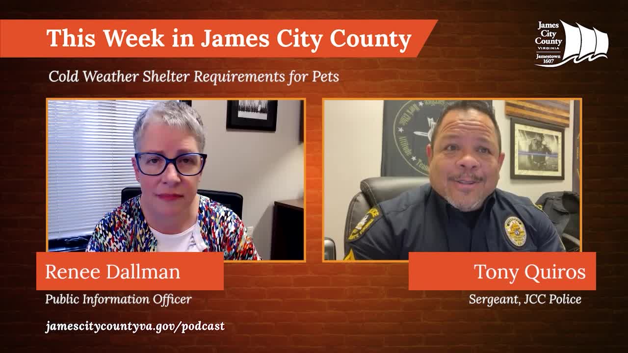 Thumbnail image for This Week in James City County: Cold Weather Shelter Requirements for Pets