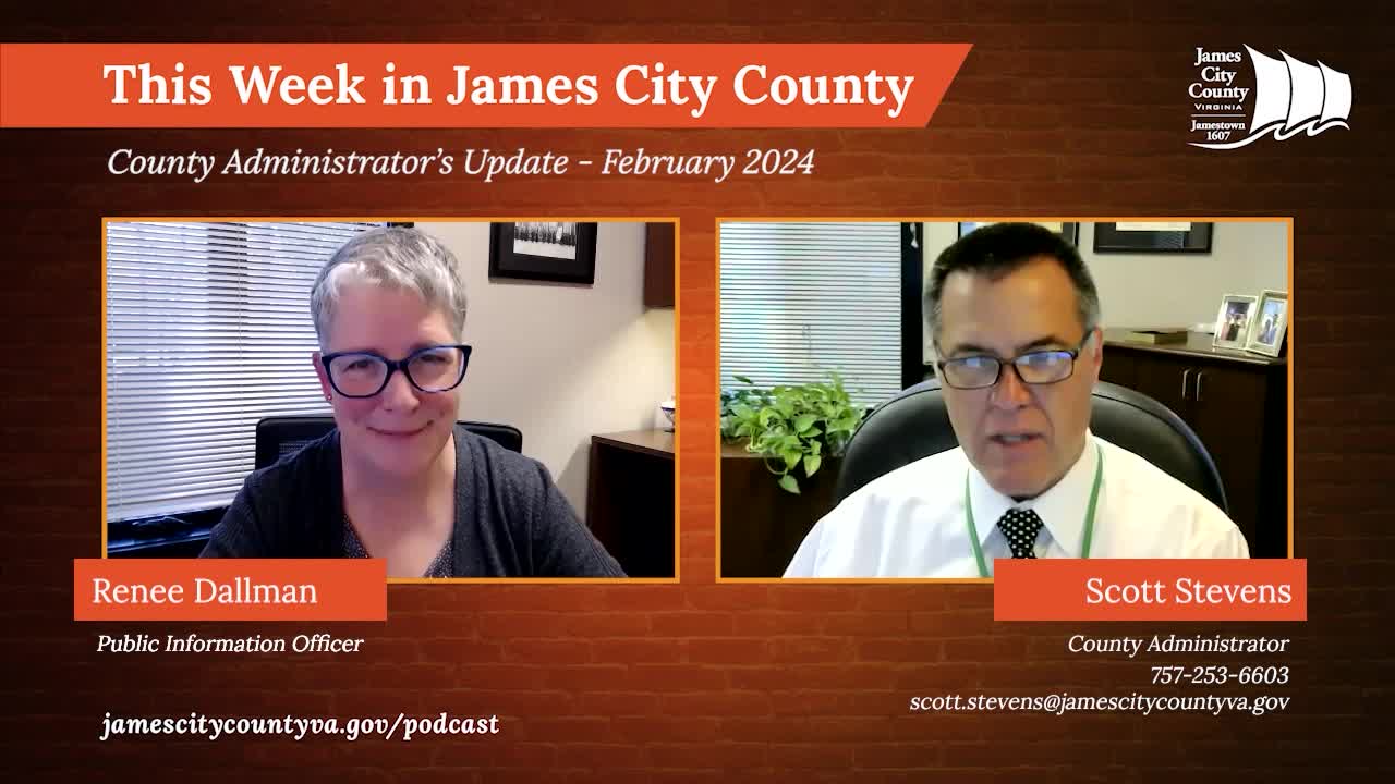Thumbnail image for This Week in James City County: County Administrator's Update - February 2024