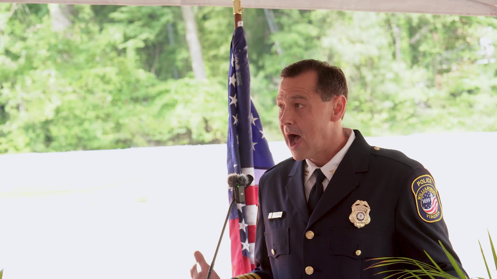 Thumbnail image for Beam Signing Ceremony for New Williamsburg Police Station _ July 19, 2024