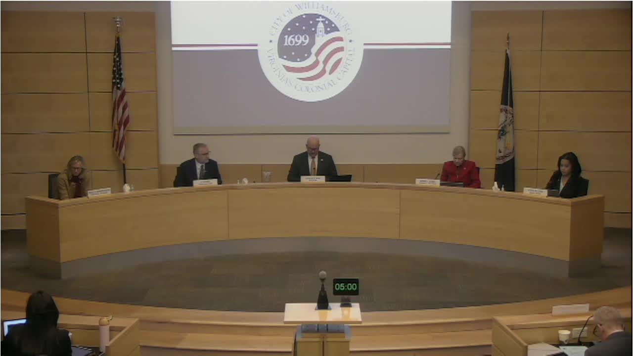 Williamsburg City Council Rebroadcast - February 12, 2026