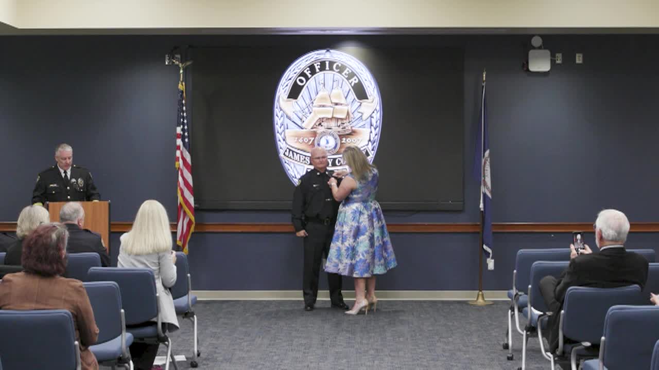 Badge Pinning/Swearing In for Deputy Police Chief David White