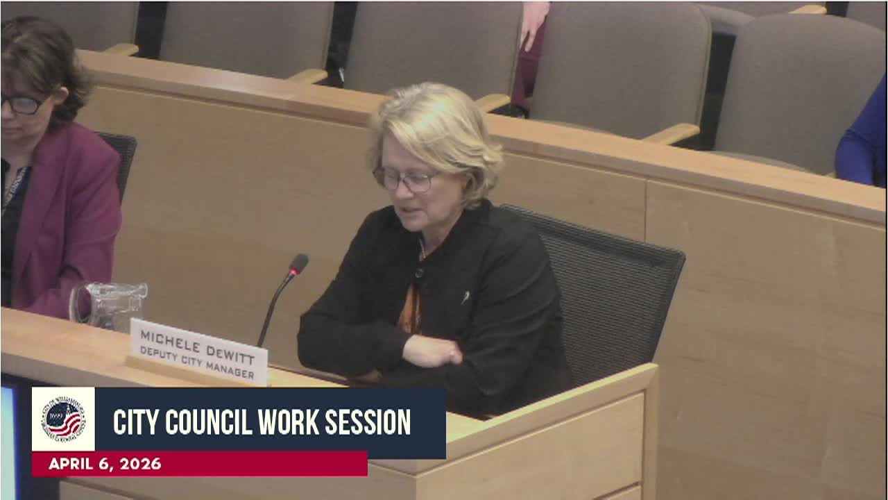Thumbnail image for Williamsburg City Council Work Session Rebroadcast - April 6, 2026