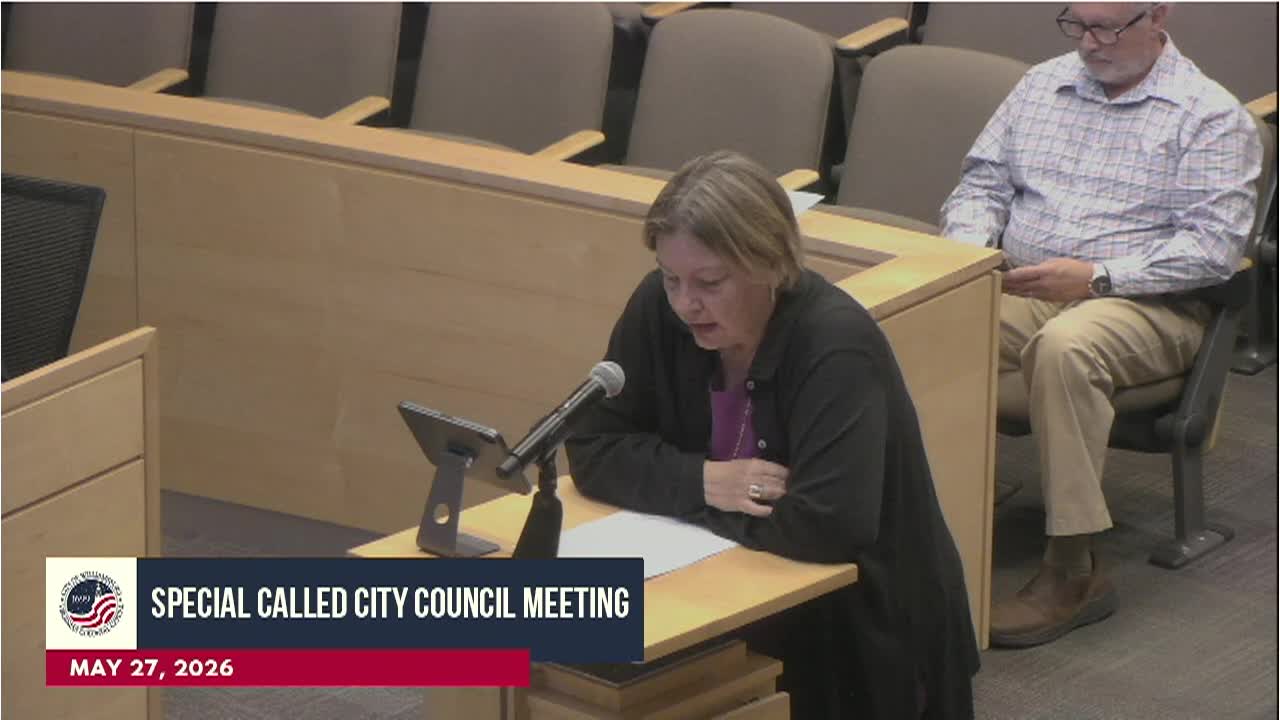 Thumbnail image for Special Called Meeting of the City Council - May 27, 2026