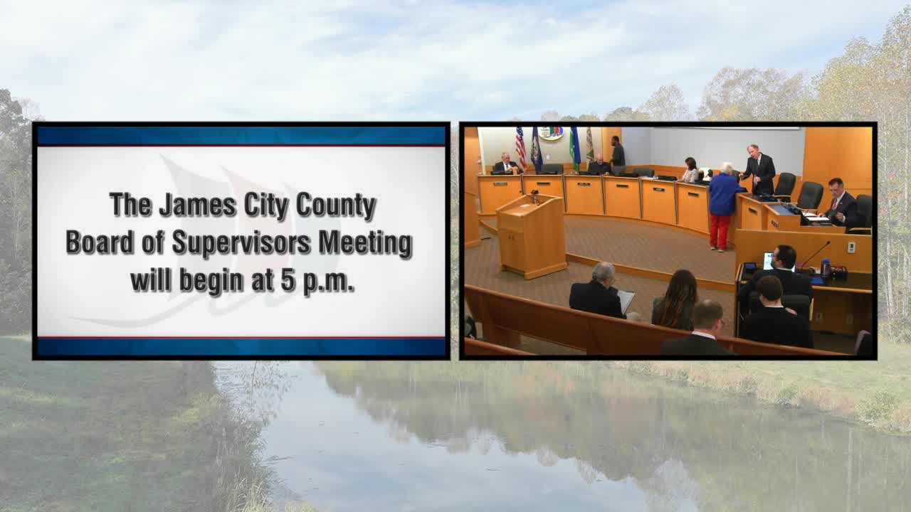 Thumbnail image for James City County Board of Supervisors Regular Meeting & JCSA Board of Directors Meeting 12/13/22