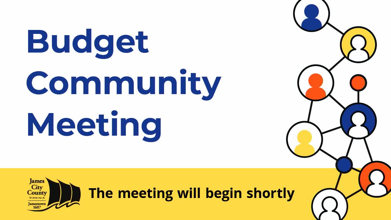 Thumbnail image for This Week in James City County Live: Budget Community Meeting 2023