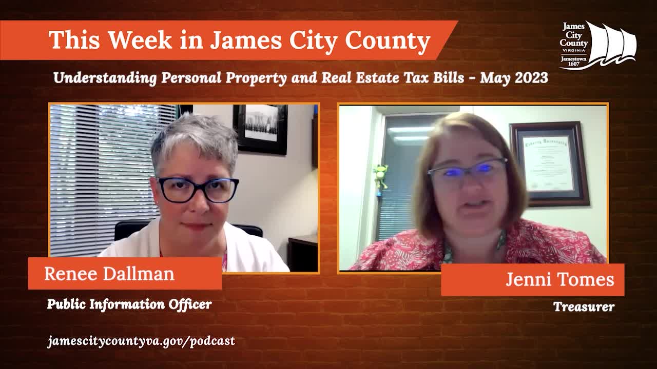 Thumbnail image for This Week in James City County: Understanding Personal Property and Real Estate Tax Bills - May 2023